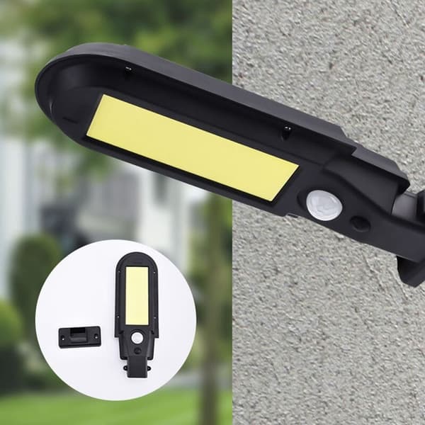 100COB Sensorisk Solcelle Gatelys Utendørs Gård Menneskekropp Induksjon Solcellelampe (Fjernkontroll)