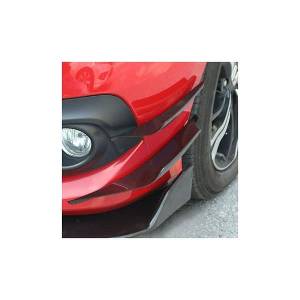 CRUEL 4 stk sort frontkofanger Canards Splitter Body Diffuser Finner Karosseri Spoiler Canard Universal Pasform til enhver bil