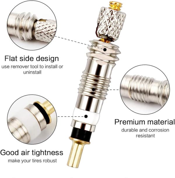 19 stk Presta til Schrader ventiladapter sykkel Presta ventiladapter