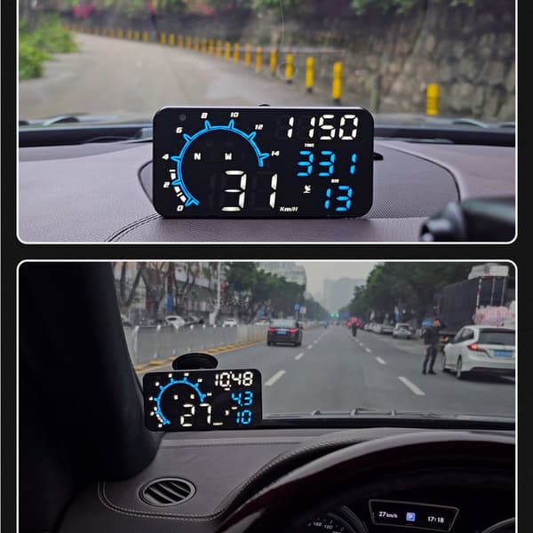 Speedometer, automatic time and speed display, car head-up display, applicable to all vehicles