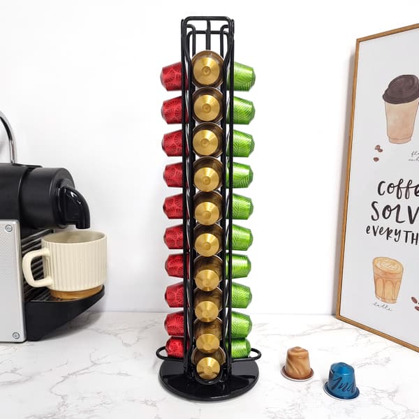 Kompatibel kaffekapselholder til kaffekapsler roterende holder