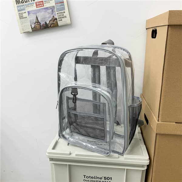 Clear Backpack Heavy Duty PVC Transparent Backpack