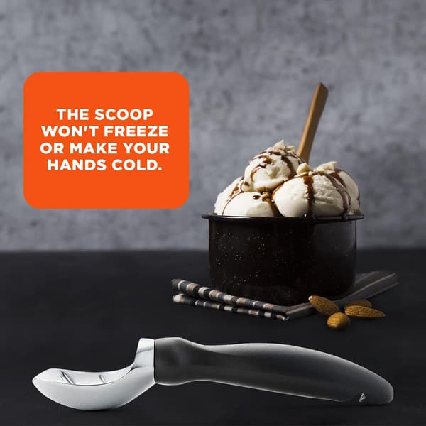 Glasskopa, til hård is med et behageligt greb, robust og holdbart design (Sort)