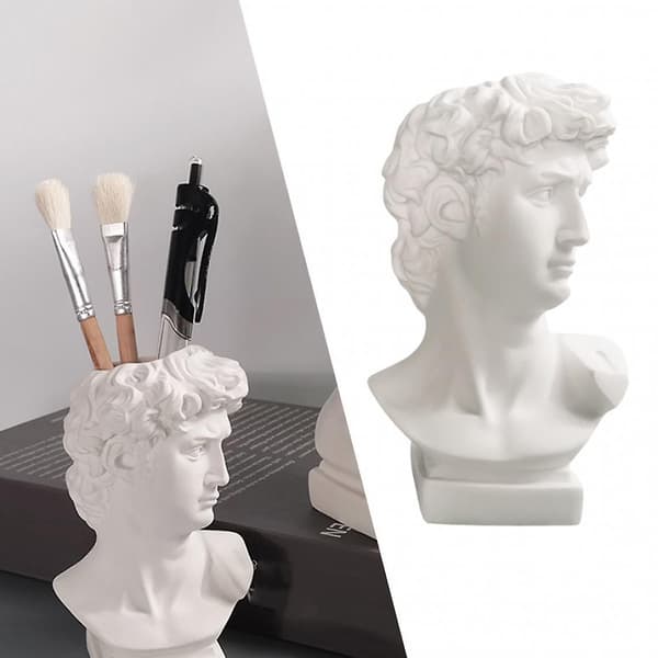 David Hode Plantepotte Blomstervase Dekorativ Byste Statue Planter 11,5 Cm