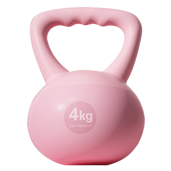 Pehmeä Kettlebell Naisille, Squat-harjoitusohjelma, 5 kg Pot Dumbbell, Lonkan vahvistusharjoittelu, Hiekkasäkki Kettlebell, Fitness Tyttö Pinkki Tyttö Vaaleanpunainen Girl Pink 4kg
