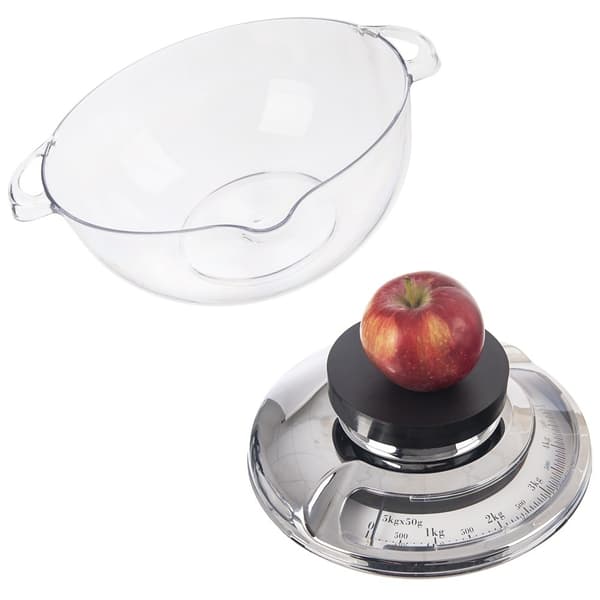 Mechanical kitchen scale with removable bowl, 5 kg capacity