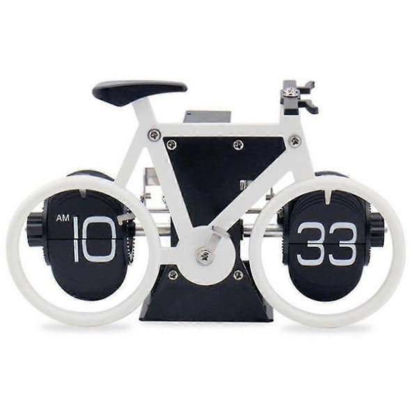 Flip Desk Clock, Retro Automatic Flip Clock Desk Clock Large Digit Home Office School Hotel,b