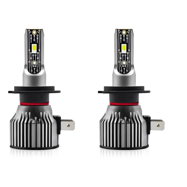 H7 LED-frontlykter IP68 Vanntette Bil LED-frontlykter 6500K 120W 12000LM Lyse LED-frontlykter Grå H7 H7 Grey