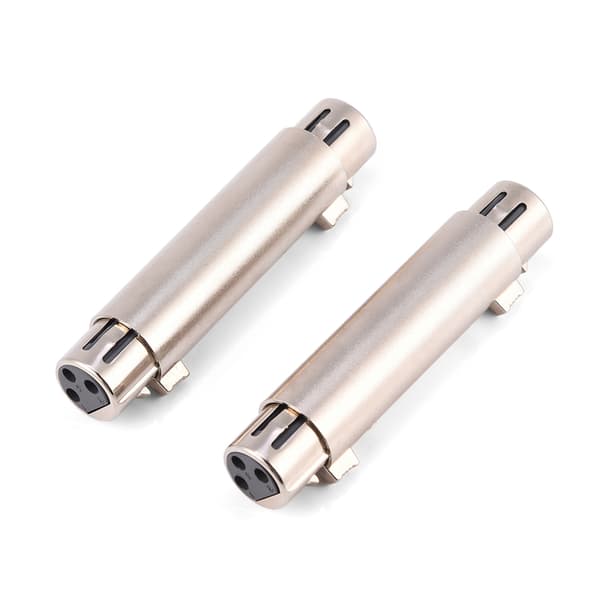 XLR hun til hun mikrofonadapter (2-pak)