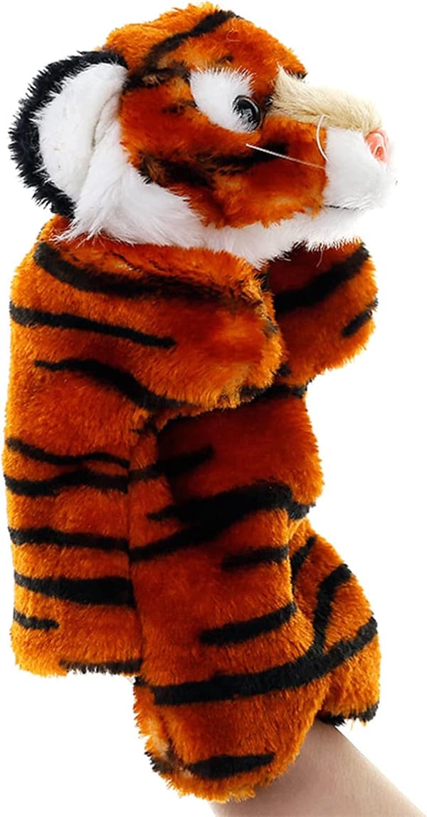 Handdocka - Skogens djurvänner pedagogiska dockor Tiger