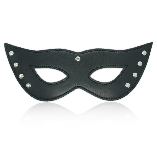 1 piece of black adult sex toy adjustment leather eye mask for