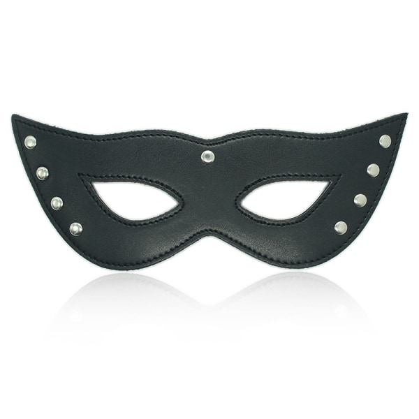 1 stk sort voksen sexlegetøj justering læder øjenmaske til