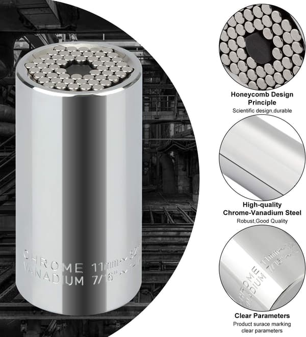 11-32mm Multifunksjonell Hylse med Forlengelsesstangadapter