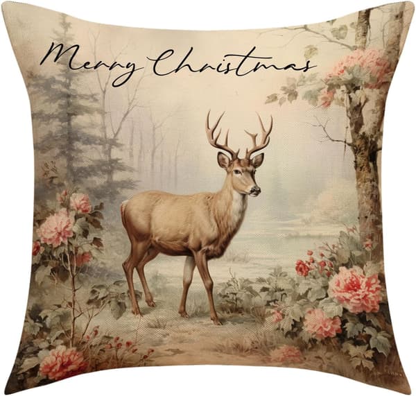 Juleputetrekk 45x45 cm Glidelås for Festlig Dekor[JUN]