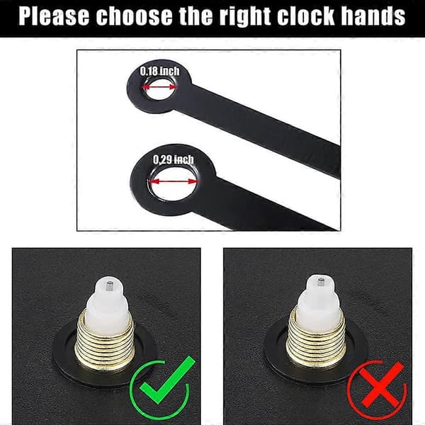 14 pcs Clock Hands Second Hand Minute Hand Hour Hand Set Needles Clocks Home Decor [DB]