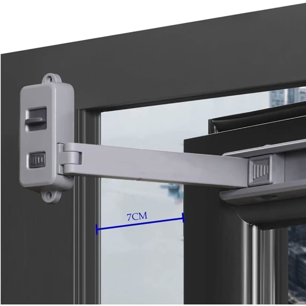 1 st fönsterbegränsare utan borrning, säkerhetslås för fönster och
