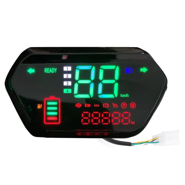 60V Speedometer Odometer Tachometer Digital LCD Display Universal for Electric Motorcycle