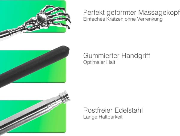 Comfortable Back Scratcher with Extendable Design for Optimal Reach, Bear Claw Shaped Hand Scratcher for Back and Head, Multifunctional Back Scratcher-FY-
