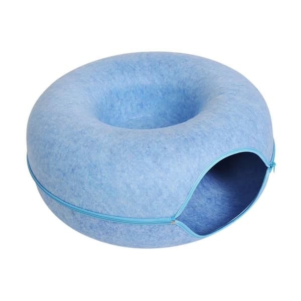 Kattetunnel Donut Blå Blue