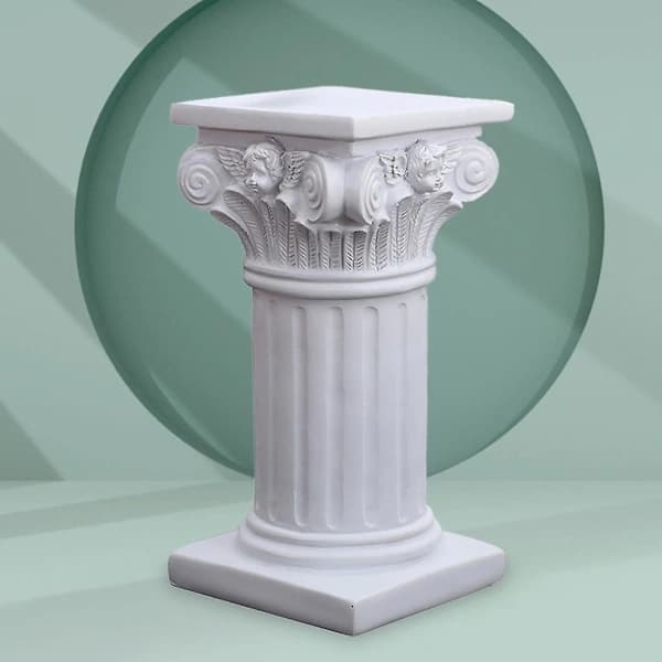 Romersk Søyle Statue Sokkel Lysestake Stativ Skulptur Hage Layout DecoBY L Firkant