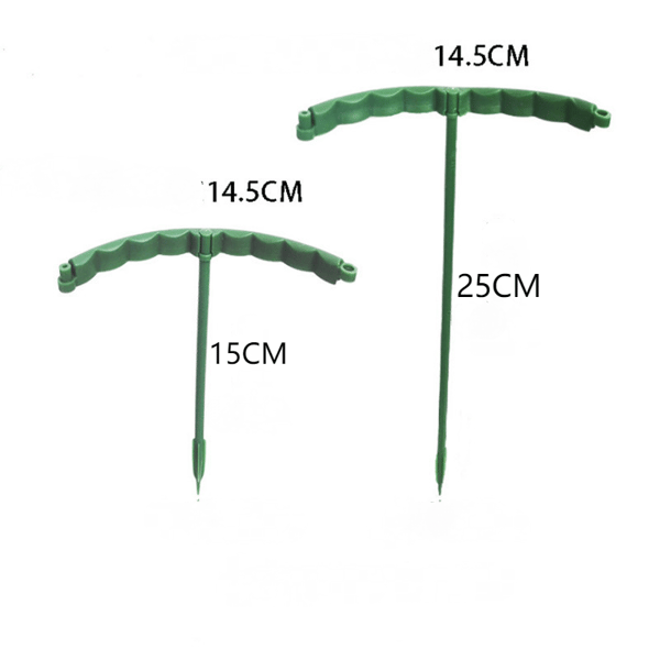 12 stk utendørs multifunksjonelle halvsirkelformede plantestøtteringer 25CM 25CM