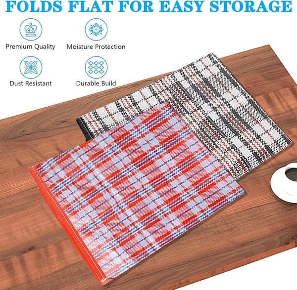 3-pack Garment Bags with Zipper, Large Reusable Waterproof Storage, 68x50x23cm