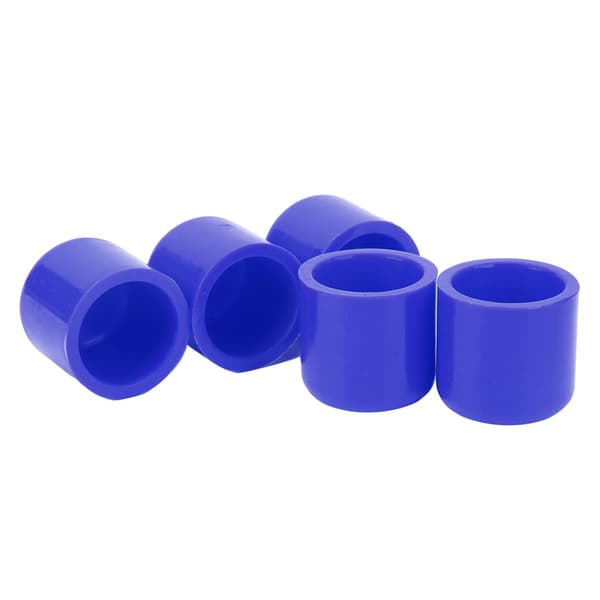 5 Pcs Silicone Blanking Cap 30mm Flexible Durable Universal Intake Vacuum Hose Plug Blue