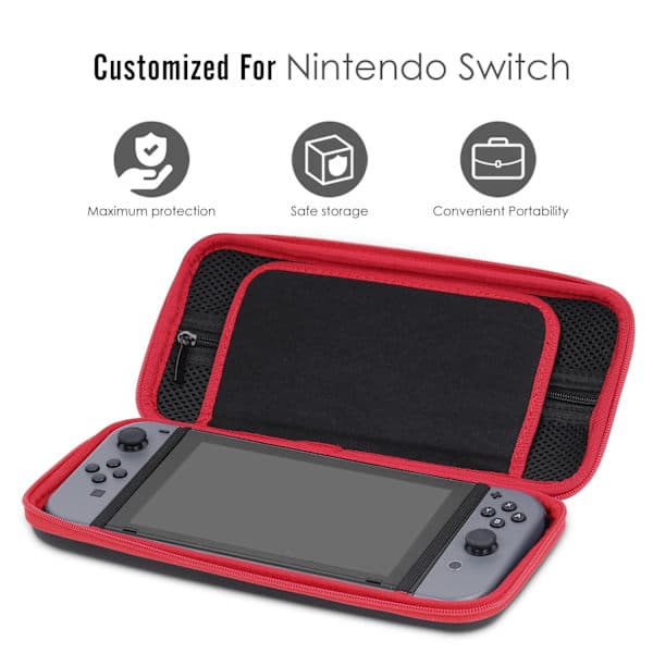 Støtsikkert Nintendo Switch-kompatibelt etui - Reiseveske