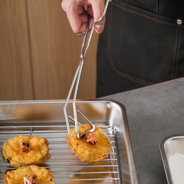 SUS304 Kjøkkensaks i rustfritt stål 25 cm for matlaging, grilling og servering av grillmat