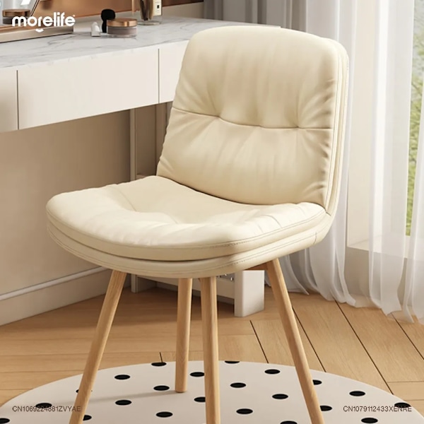 Lätt Lyx Sminkstol i Nordisk Stil, Sminkpall för Sovrum, Minimalistisk Modern Enkel Hem Skobytepallar Möbler K01
