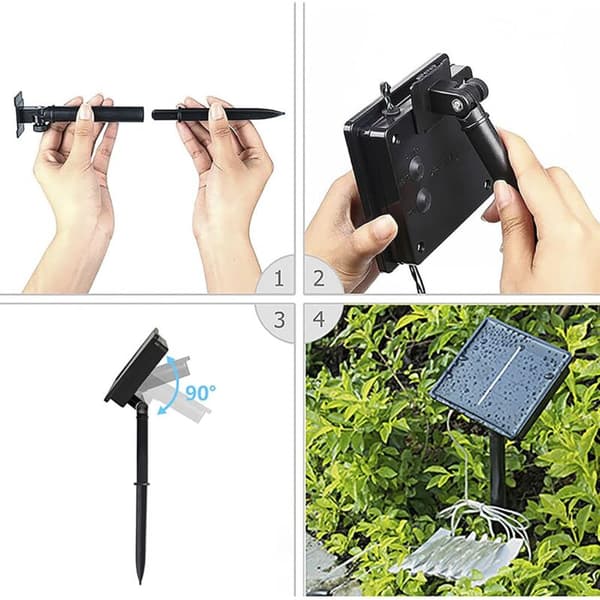 10M 100 LED Solar String Lights, Upgraded Super Durable Solar Powered Outdoor Lights, Waterproof 8 Modes Solar Lights for Christmas Tree Pat