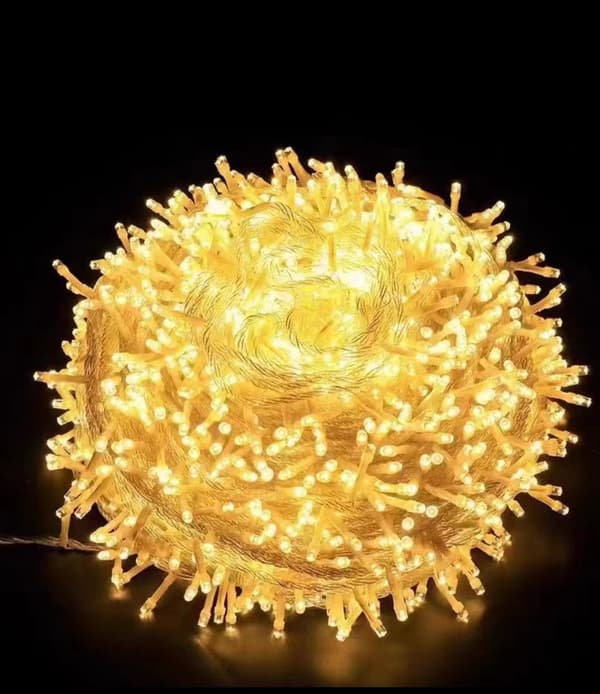Christmas Tree Lights, 20M 200 LED Electric Christmas Lights, 8 Modes, Waterproof Decorative String Lights, Warm White