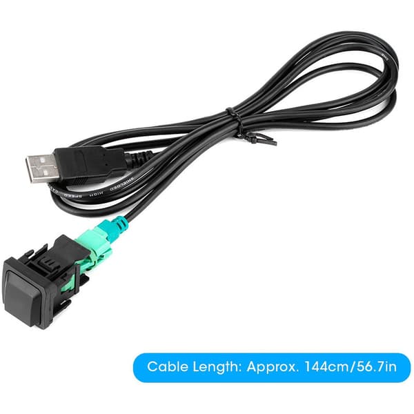 56,7 tommer USB-kabeladapter til bilstereo, CD-afspillersystemforbindelsesstik