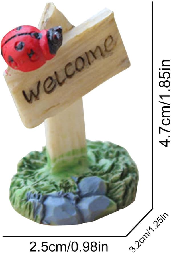 Miniatyrhage Statue Planter Dekorasjon For Mosedekorasjon