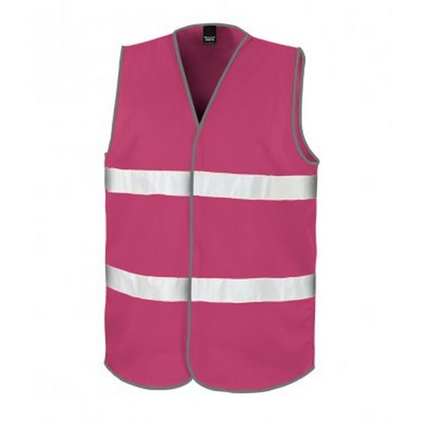 Results Core Enhanced Hi-Vis Vest for Voksne Unisex S/M Hallon Hallon Hallon Bringebær Raspberry S/M