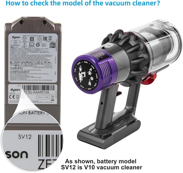 Pakning til Dyson V10 SV12 støvsuger, erstatningsring til Dyson V10 SV12, tilbehør til Dyson støvsuger