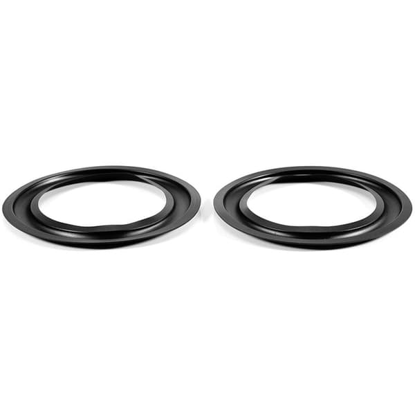 2 stk 6\"/156mm Perforerede gummihøjttaler-surroundhøjttaler reservedele sort