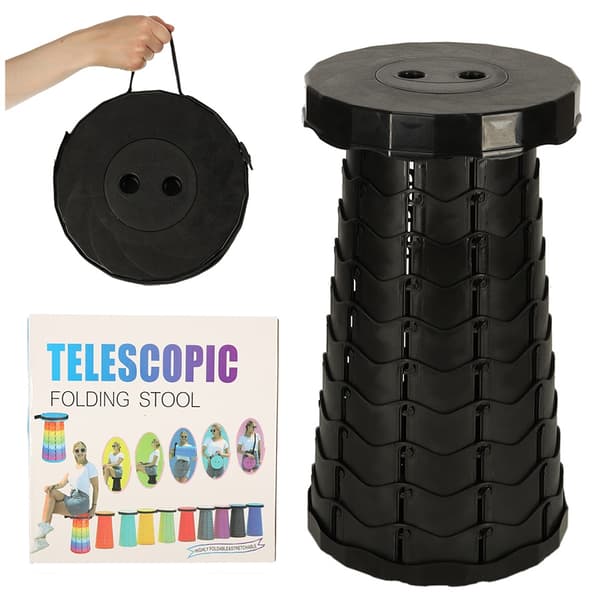 Foldestol sammenklappelig skammel sort-FA- 1000 1000