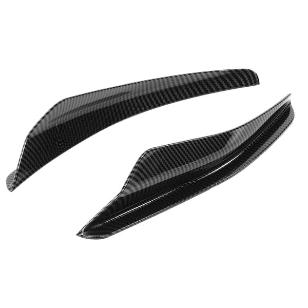 2 STK Frontfanger Aero Kits Canards Vinge for Maxton Style Erstatning for MK8 2021+ (Karbonfiberstil)