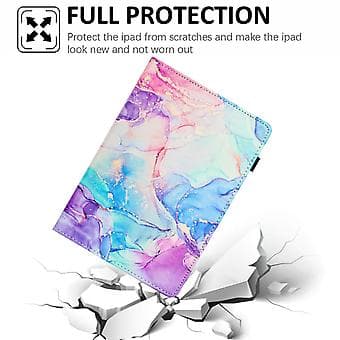 Leather Case for iPad 10th Generation 10.9 2022 (Purple Blue)