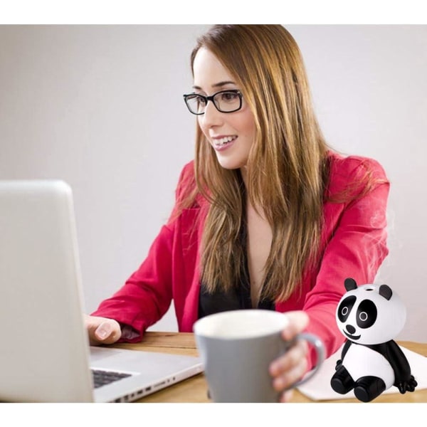 Dejlig panda-luftfugter, luftspreder, renser, spray, med bærbart mini-USB-kabel, velegnet til kontor, familieværelse, baby- og børneværelse