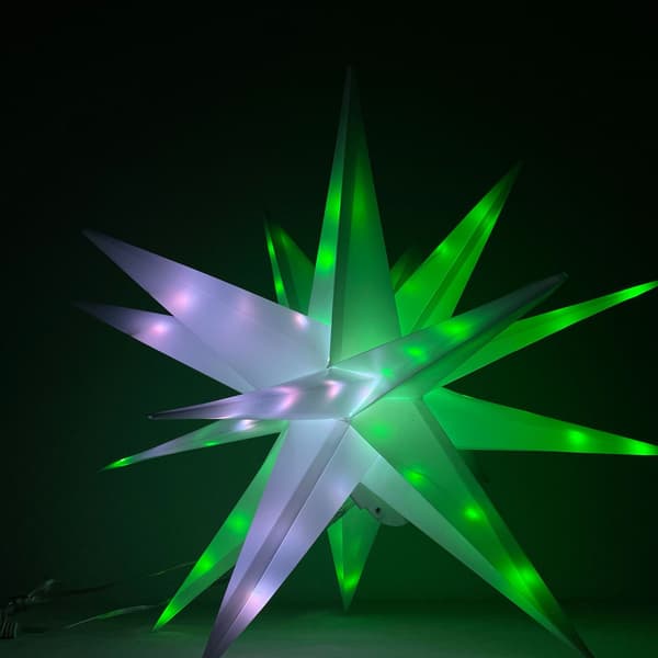 25 cm LED RGB Lyslenke Eksploderende Stjerne Dekor Bluetooth U