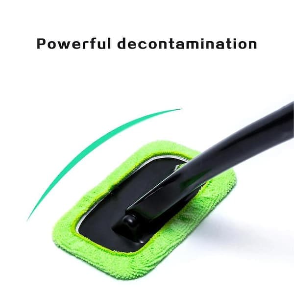Car Windshield Window Cleaning Tool - Microfiber Cloth with Handle