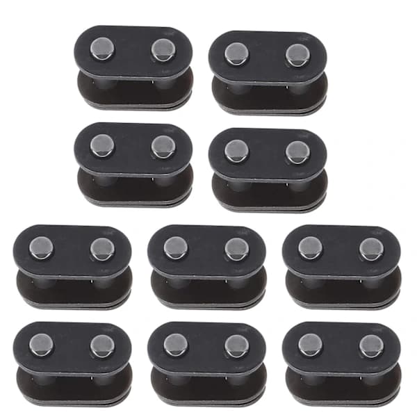 T8f Chain Lock - 10 Pcs Steel Couplings Lightweight Bicycle Chain Durable Chain Locks, A