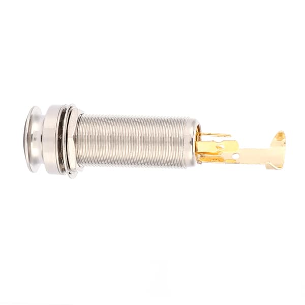 Copper Stereo Endpin Jack Socket for Electric Guitar Ukulele Pickup Silver Gold