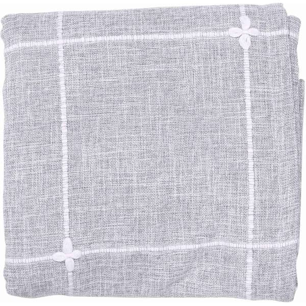 Washed Plaid Tablecloth, Rectangular Tablecloth is Perfect for Kitchen Dining Buffet Table Decoration 135X135Cm