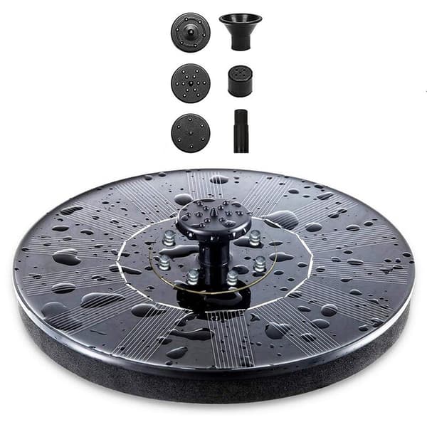 8 lampor flytande solcellsdamm poolpanel driven trädgård poolpump -B