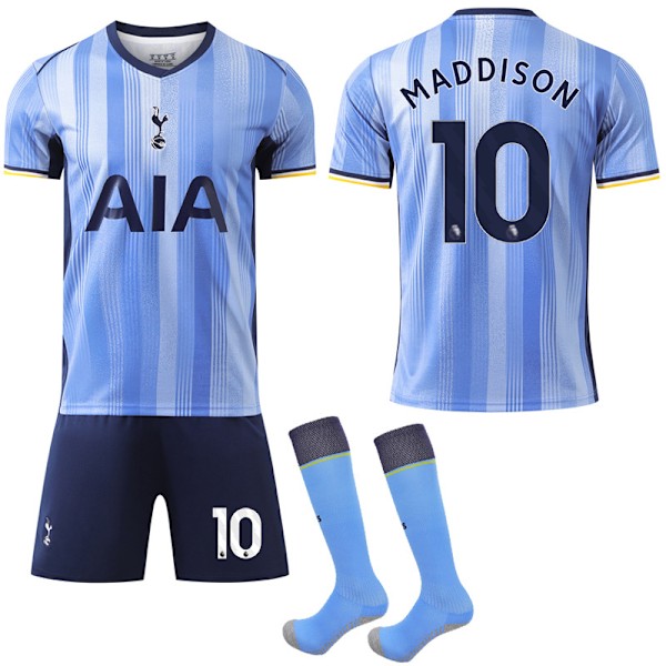 24-25 Tottenham Hotspur Nya Säsongen Borta Barn Fotbollströja Nr.10 MADDISON XXL