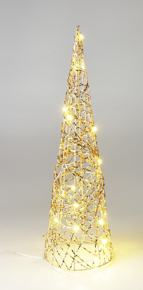 Juletræ med LED-belysning Timer 40 cm