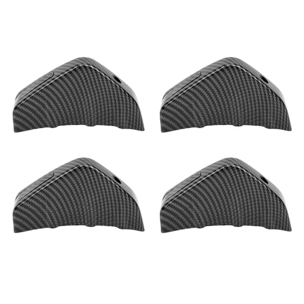 Bakspoiler Hai Fin Bumper Lip Diffuser Splitter - Karbonfiberfarge